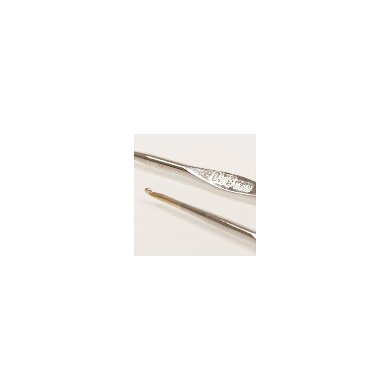 Drops haaknaald 1.0mm - 13 cm - staal Drops haaknaald 1.0mm - 13 cm - staal