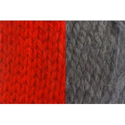 Dog scarf Katia red/grey