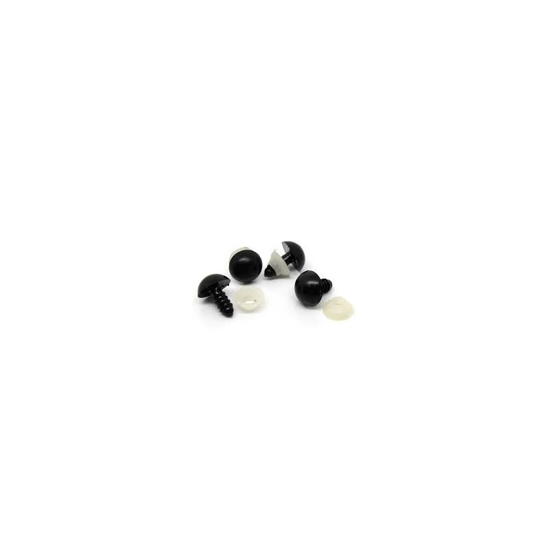 5 Paires des Yeux amigurumi 5mm - noir