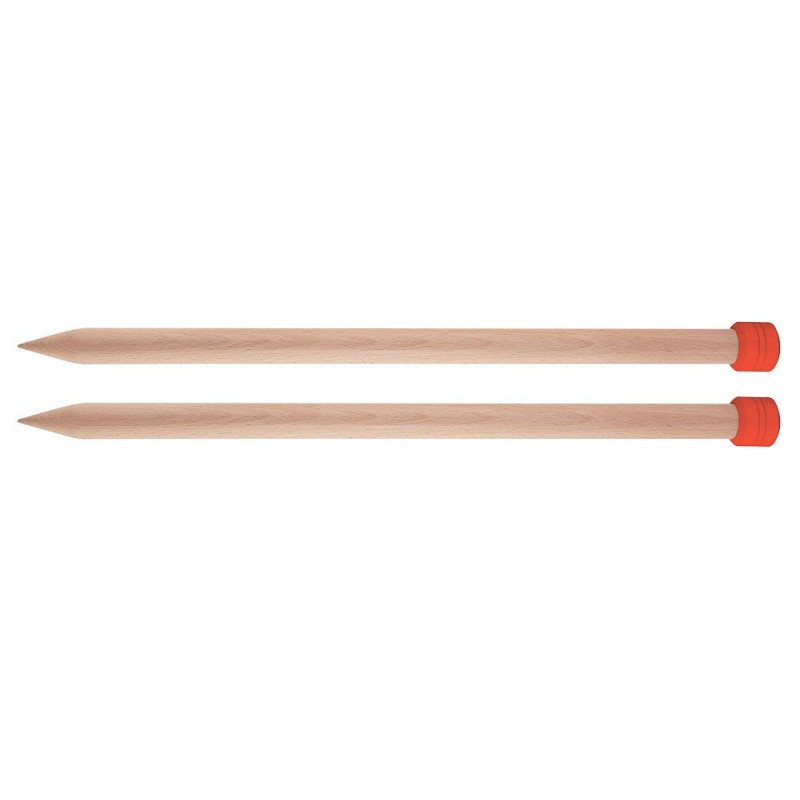 KnitPro Single pointed needles 12 mm 40 cm - birch KnitPro Single pointed needles 12 mm 40 cm - birch