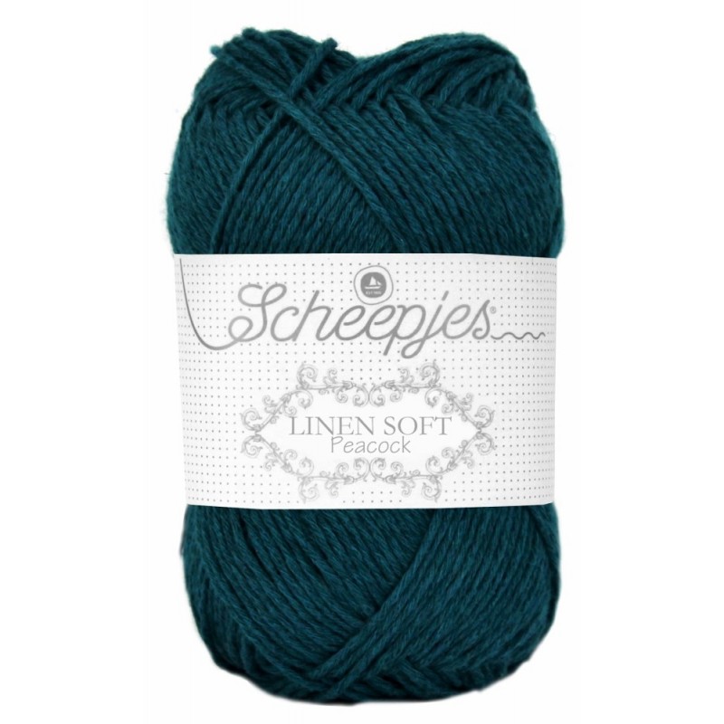 Scheepjes Linen Soft 607 - deep sea Scheepjes Linen Soft 607 - deep sea