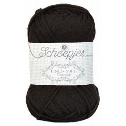 Scheepjes Linen Soft 601 - dark brown
