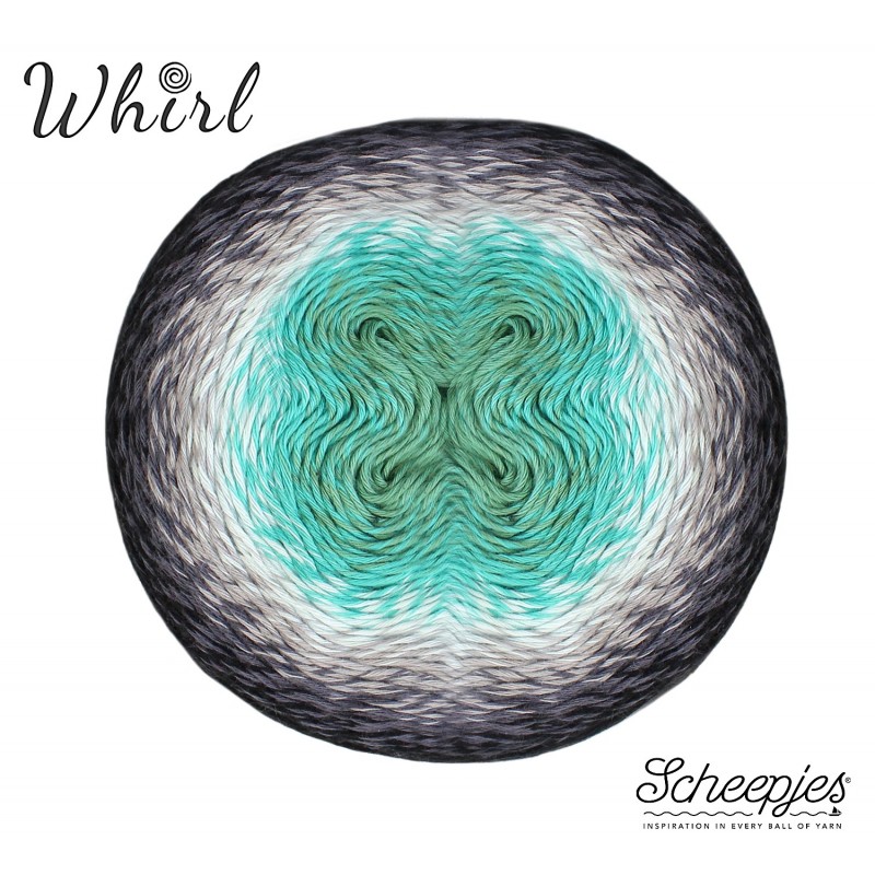 Scheepjes Whirl 785 Minty Black Velvet Scheepjes Whirl 785 Minty Black Velvet