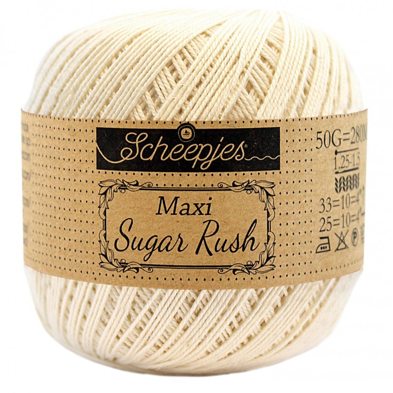 Scheepjes Maxi Sugar Rush 130 Old Lace Scheepjes Maxi Sugar Rush 130 Old Lace