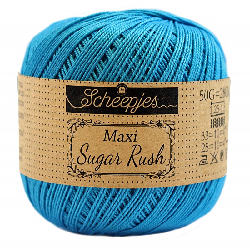 Scheepjes Maxi Sugar Rush 146 Vivid Blue Scheepjes Maxi Sugar Rush 146 Vivid Blue