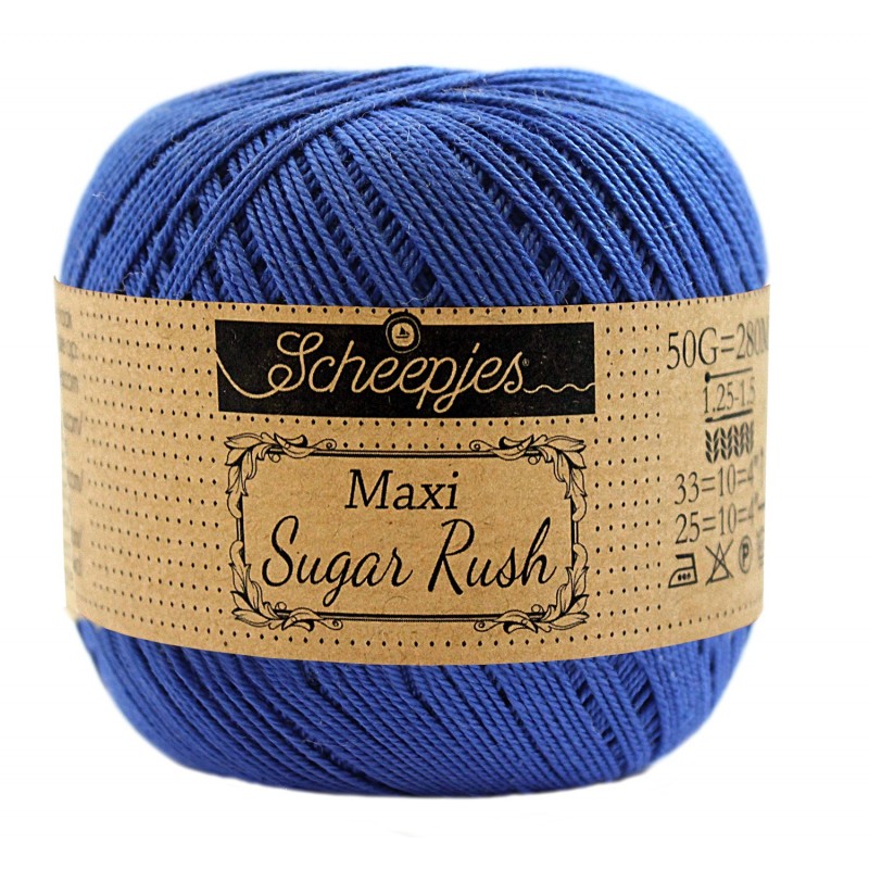 Scheepjes Maxi Sugar Rush 201 Electric Blue Scheepjes Maxi Sugar Rush 201 Electric Blue