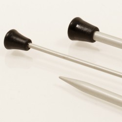 Drops Single pointed needles 2.5 mm - aluminium