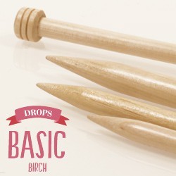 Drops Rechte Breinaald 5,5 mm 35 cm- berk